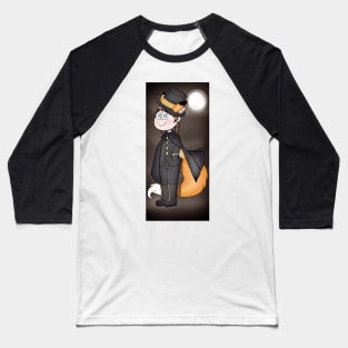 Girl in Fox Halloween Costume Baseball T-Shirt